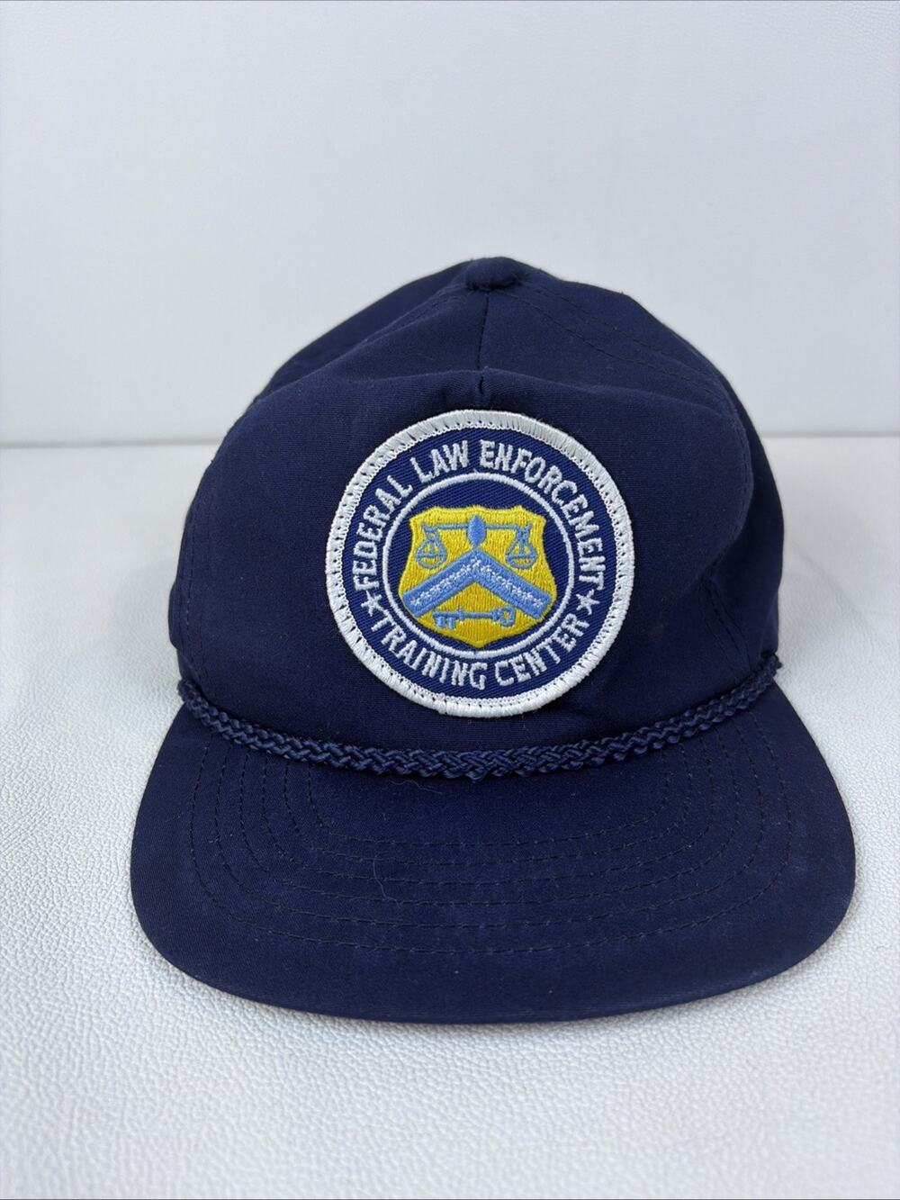 Vintage Federal Law Enforcement Training Center FLETC Patch Snapback Hat